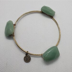 The Royal Standard Gold & Green Stone Bracelet